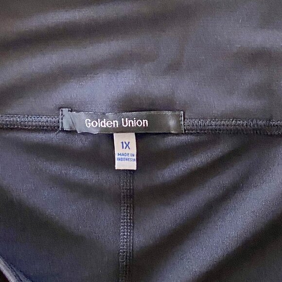 Golden Union Black Gray Activewear Workout Shorts Women's Size 1X NEW - Picture 5 of 6